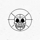 steelhead skeleton  tattoo design idea