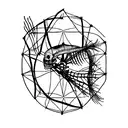 steelhead skeleton  tattoo design idea