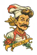 chef tattoo design idea