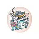 Taurus and Aquarius intwined  tattoo design idea