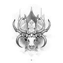 Taurus and Aquarius in live tattoo design idea
