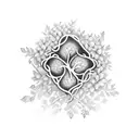 A flowered branch, that also branches out to 4 hearts un tattoo design idea