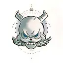 Disney nuclear bomb with eyes arms and legs tattoo design idea