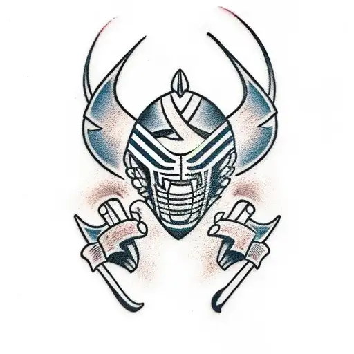 pinup hockey tattoo design idea