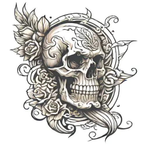 Leg muscles tattoo design idea