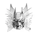 Batman and Hellboy tattoo design idea