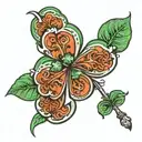 Boston Celtics 3 leave clover with #33 in too leaf ratio tattoo design idea