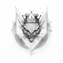 king spelled out tattoo design idea