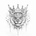 king spelled out tattoo design idea