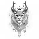 king spelled out tattoo design idea