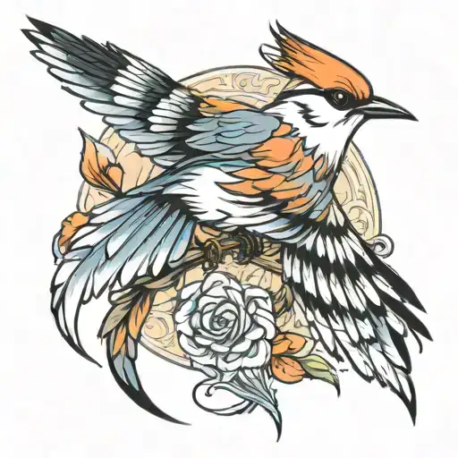 scissortail flycatcher  tattoo design idea