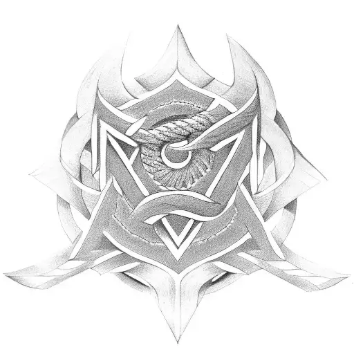 Valknut Symbol tattoo design idea