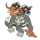 small anima tattoo design idea