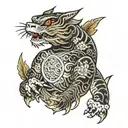 small anima tattoo design idea