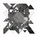 chip diagram tattoo design idea