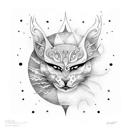 sol luna y alas tattoo design idea