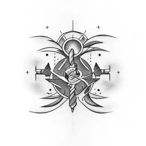 Aquarius and cancer combined tattoo tattoo design idea