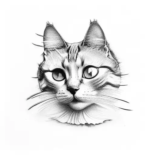 Gato alicia en las matavillas, 4 ojos tattoo design idea