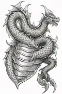 dragon scale armor sleeve tattoo tattoo design idea