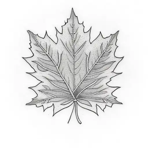 Maple Leaf tattoo design idea