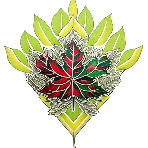 Maple Leaf tattoo design idea