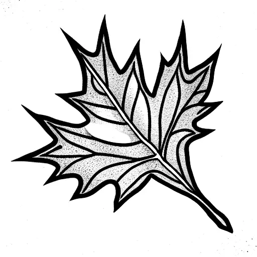 Maple Leaf tattoo design idea