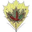Maple Leaf tattoo design idea