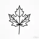 Maple Leaf tattoo design idea