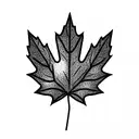 Maple Leaf tattoo design idea