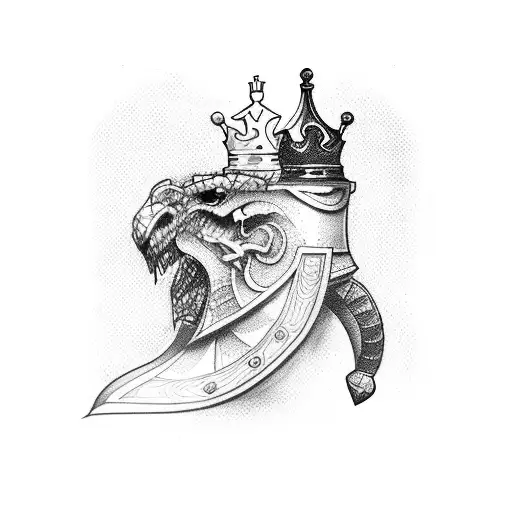 chess king tattoo design idea