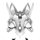 Anubis with Libra tattoo design idea