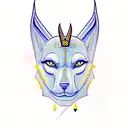 Anubis with Libra tattoo design idea
