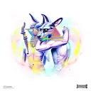 Anubis with Libra tattoo design idea