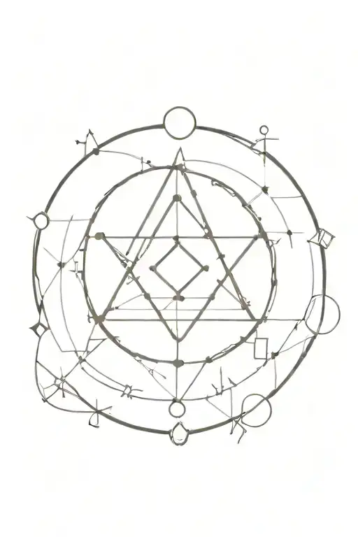 7 hermetic laws , all is one , fibonatchi pattern light love spiritual tattoo design idea