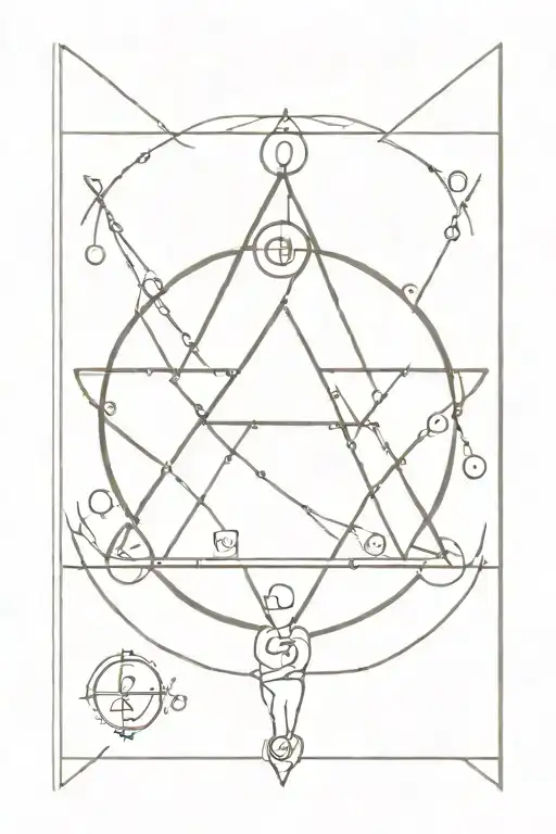 7 hermetic laws , all is one , fibonatchi pattern light love spiritual cancer god  tattoo design idea