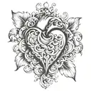 heart and soul tattoo design idea