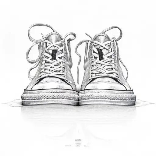 Chicken wearing sneakers dank meme tattoo design idea