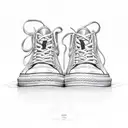 Chicken wearing sneakers dank meme tattoo design idea