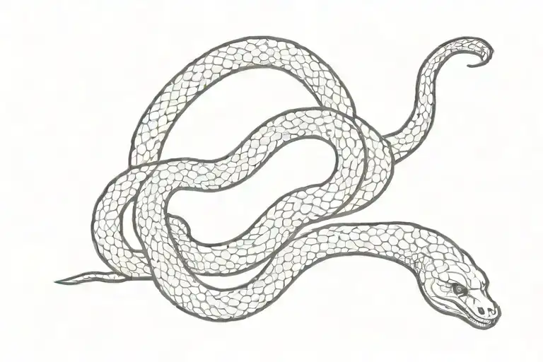 A snake strangling joe biden tattoo design idea
