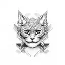 ruby stone tattoo design idea