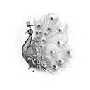 Peacock tattoo design idea