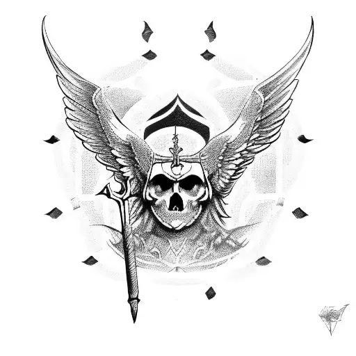 saint Michael tattoo design idea