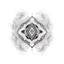 combination of two names Ashwin+Heena tattoo design idea