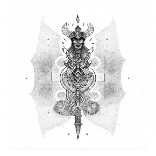 I walked towards my fate with my destiny standing solidly by my side tattoo design idea
