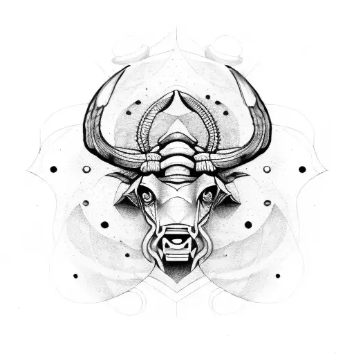 Taurus with Gemini with Scorpio  tattoo design idea