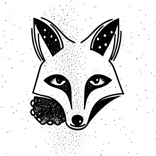 Fox tattoo design idea
