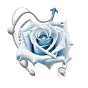 roses, music notes, butterfly, anchor, compas  tattoo design idea