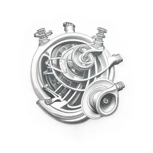 garrett turbocharger tattoo design idea