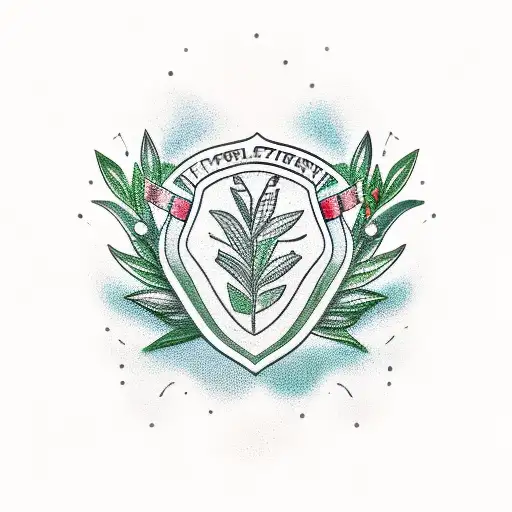 Laurel wreath tattoo design idea