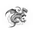 ouroboros dragon tattoo design idea